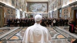 Leão XIV na audiência aos membros da Papal Foundation (Vatican Nerws)