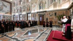 Лъв XIV с. членовете на The Papal Foundation