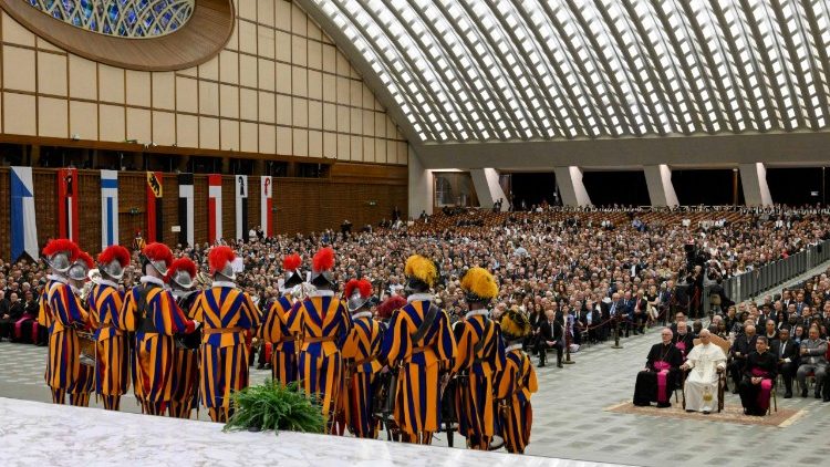 The ceremony in the Paul VI Hall