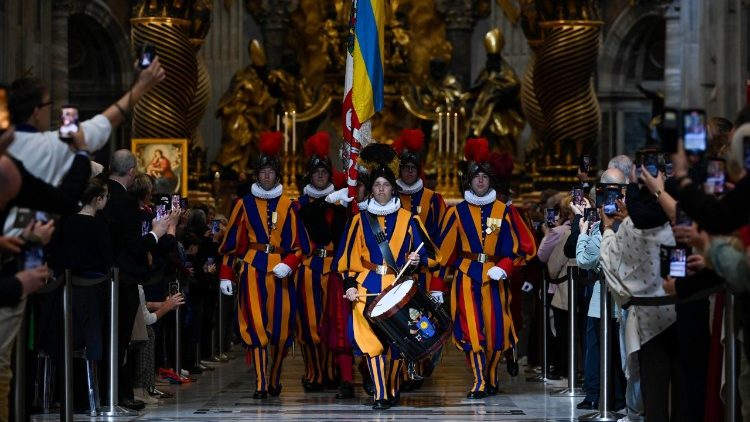 Падчас Імшы з нагоды прысягі Швейцарскай гвардыі