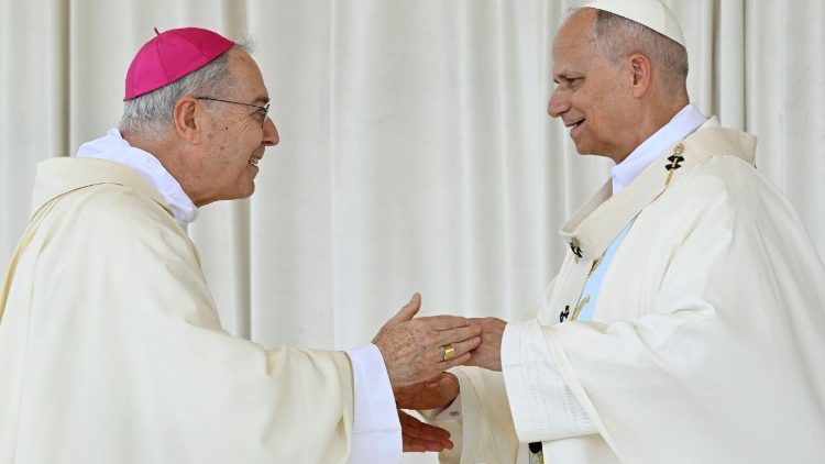 Leone XIV e monsignor Tommaso Caputo