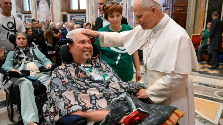 Audiencja dla Włoskiego Stowarzyszenia ds. Stwardnienia Zanikowego Bocznego