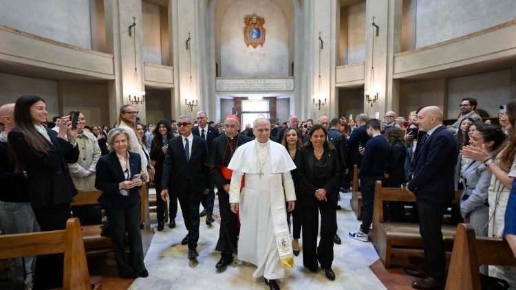 Pope Leo at the Sapienza University of Rome