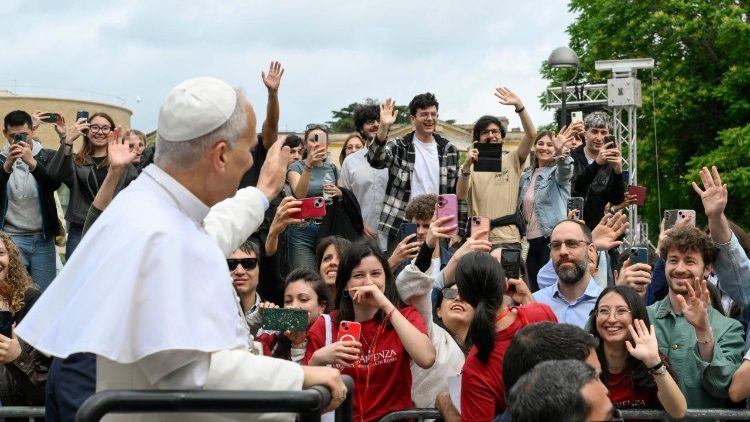 Pope Leo at the Sapienza University of Rome