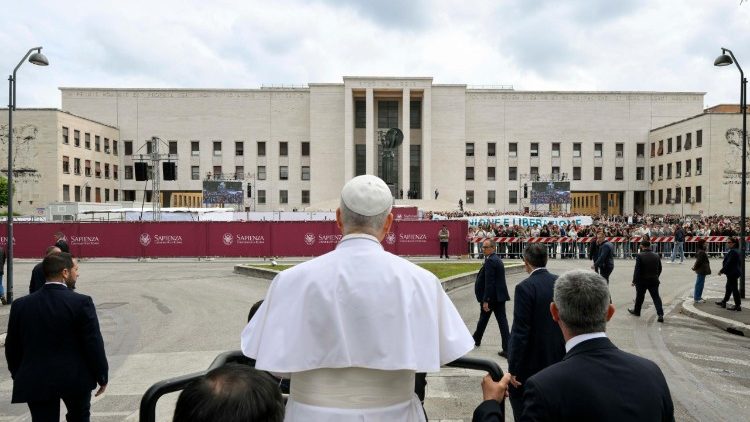 Pope Leo at Sapienza University of Rome