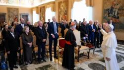 Pope Leo met this mornign with members of the "Catholic Extension Society"