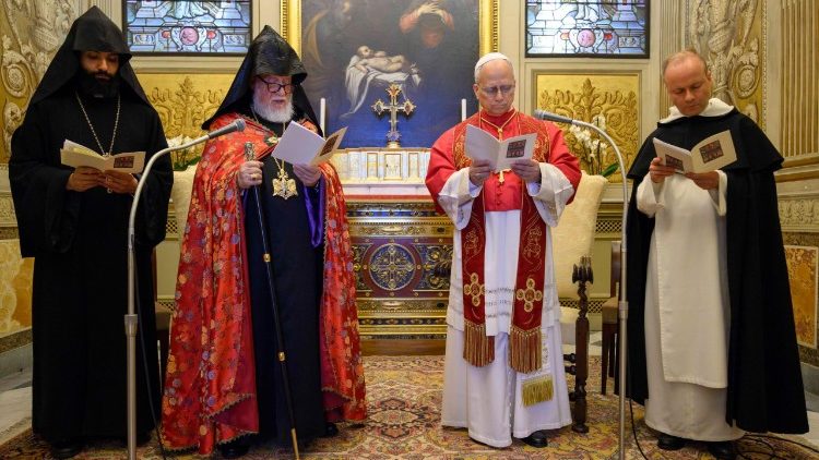 L&eacute;on XIV a re&ccedil;u Vatican Aram Ier, Catholicos arm&eacute;nien de Cilicie.