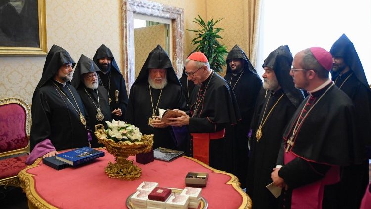 Die Delegation der Armenischen Apostolischen Kirche im Vatikan