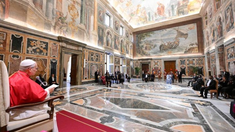 Pope Leo addresses the ambassadors