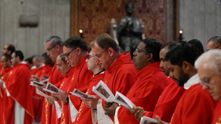 In preghiera con il Papa
