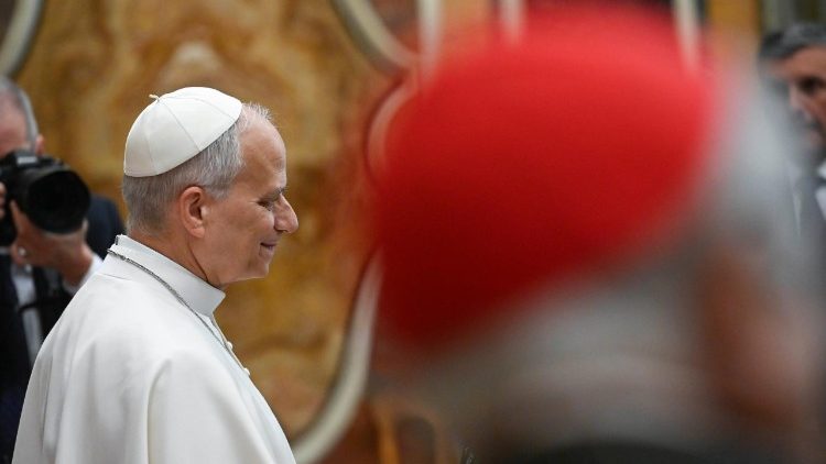 Ein Moment der Begegnung mit dem Kirchenoberhaupt