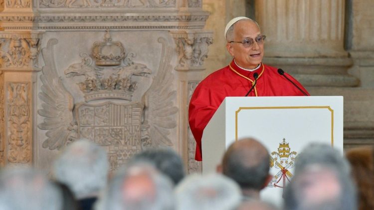 Pope Leo XIV addresses authorities in Spain