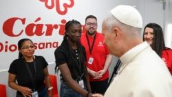 Đức Thánh Cha Lêô XIV thăm Trung tâm CEDIA 24 Horas của Caritas Tổng Giáo phận Madrid, Tây Ban Nha, ngày 06.06.2026.