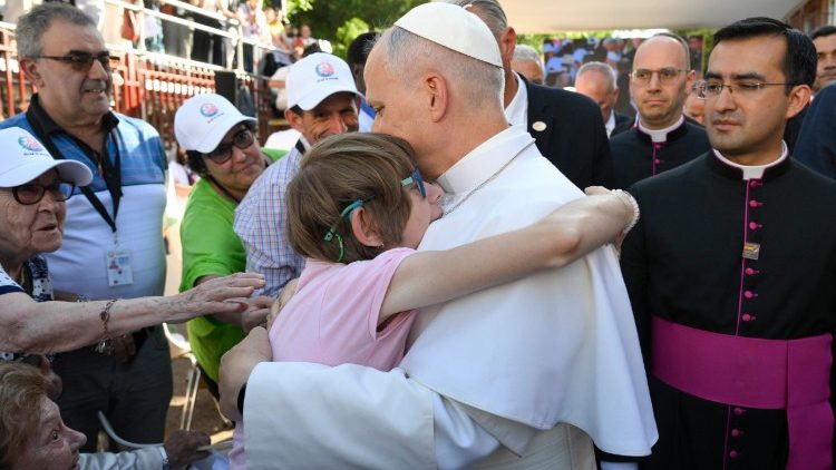 Le Pape et Olga ce samedi 6 juin 2026.