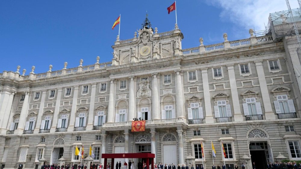 2026.06.06 Viaggio Apostolico in Spagna - Visita di cortesia alle Loro MaestÃ  i Reali di Spagna