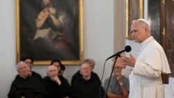 Pope Leo XIV meets with the members of the Order of St. Augustine