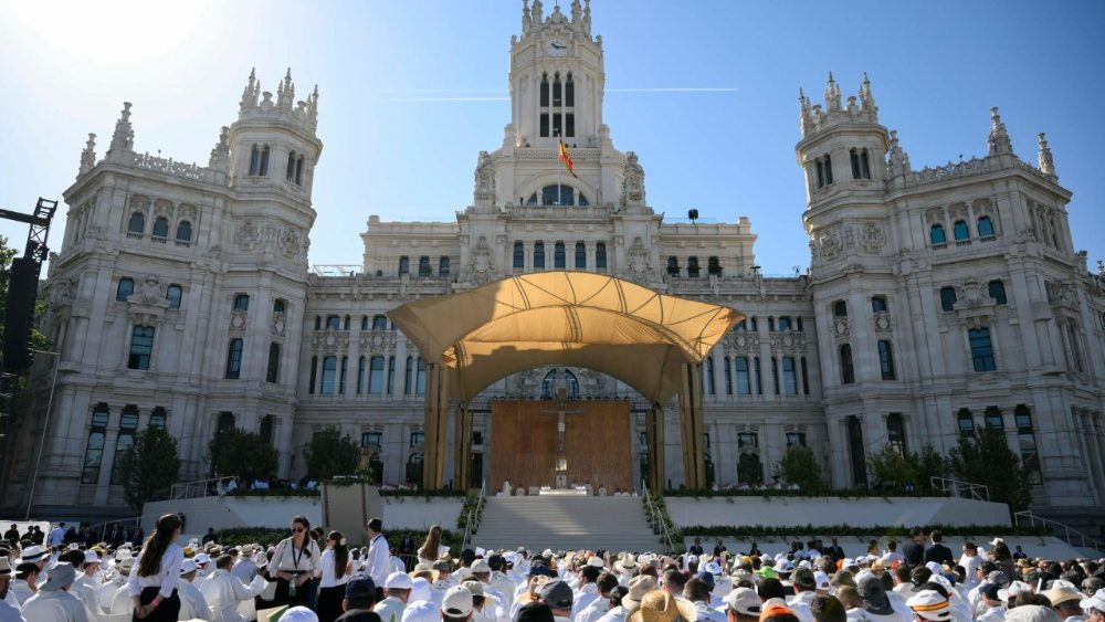 Mše svatá na Plaza de Cibeles, Madrid, 7. 6. 2026