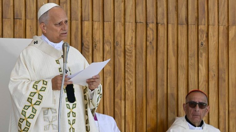 Le&atilde;o XIV profere a homilia