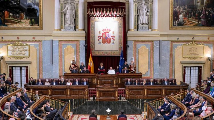Pope Leo XIV addresses the Parliament of Spain