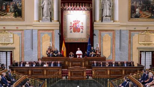 Au Parlement espagnol, le Pape exhorte au dialogue et au respect de la dignit&eacute; humaine