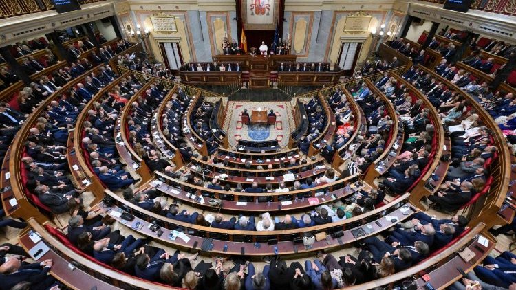 Pope Leo XIV addressing Parliament