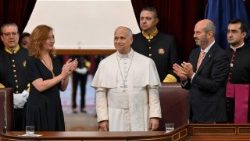 Pope Leo XIV addresses Spain's Parliament
