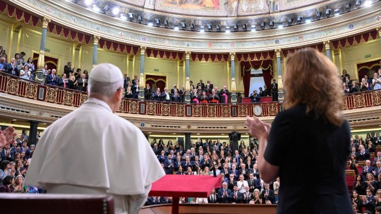 Pope Leo XIV addresses Spain's Parliament