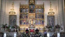 2026.06.08 Viaggio Apostolico in Spagna - Preghiera e omaggio alla Vergine dellâ  Almudena