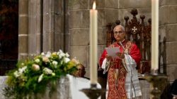 2026.06.09 Viaggio Apostolico in Spagna - Preghiera dellâ  Ora Media nella Cattedrale della Santa Croce e Santâ  Eulalia
