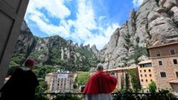 Papa Leon al XIV-lea la Abația "Fecioara Maria din Montserrat", din regiunea spaniolă Catalonia, miercuri, 10 iunie a.c.