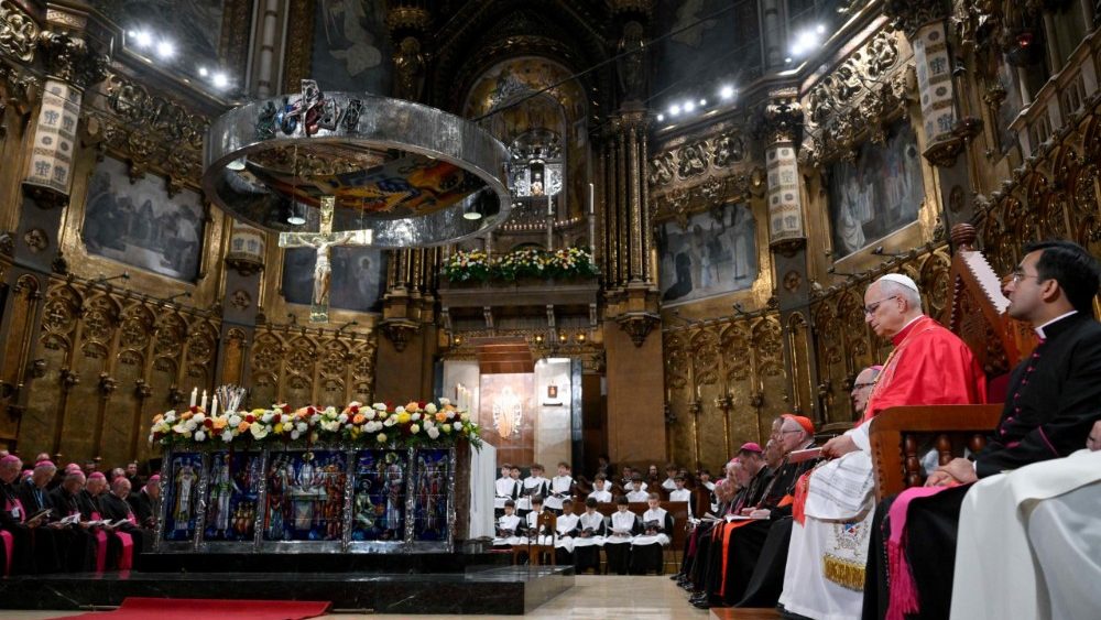 Papa Leon al XIV-lea la Abația "Fecioara Maria din Montserrat", din regiunea spaniolă Catalonia, miercuri, 10 iunie a.c.