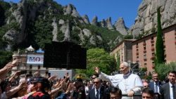 Lev XIV. na Montserratu, 10. června 2026