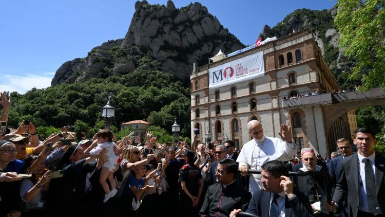 Papst Leo XIV. in Montserrat