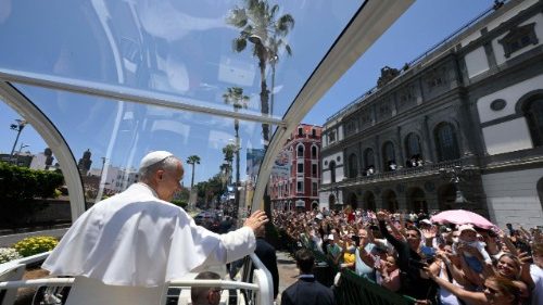 En un minuto del sexto d&iacute;a del Papa en Espa&ntilde;a