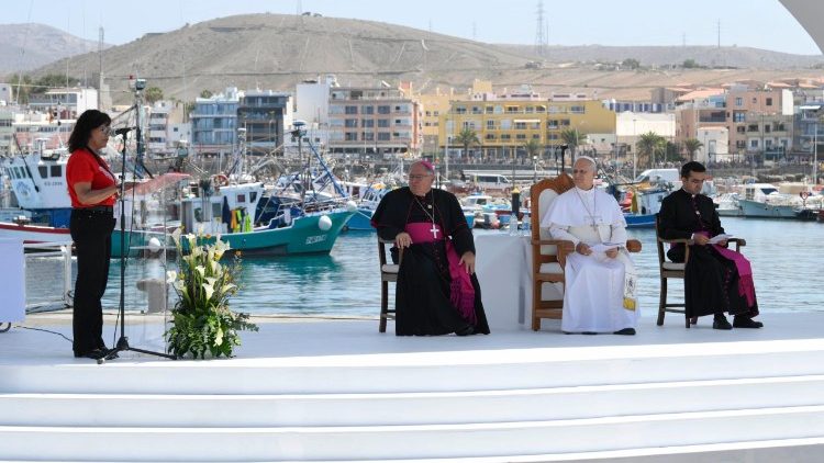 Mar&iacute;a Reyes Alem&aacute;n Cruz, volontaria della Caritas Diocesana delle Canarie e responsabile della parrocchia di San Juan Ap&oacute;stol y Evangelista