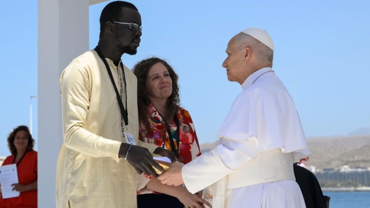 2026.06.11 Viaggio Apostolico in Spagna - Incontro con le realta' di accoglienza dei migranti