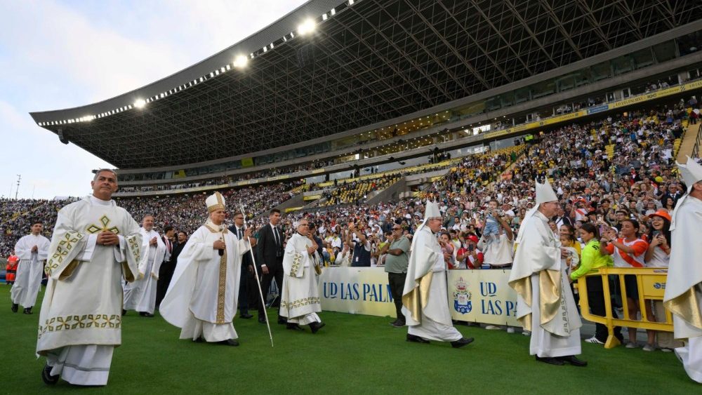 Mše svatá na stadionu Gran Canaria, 11. 6. 2026
