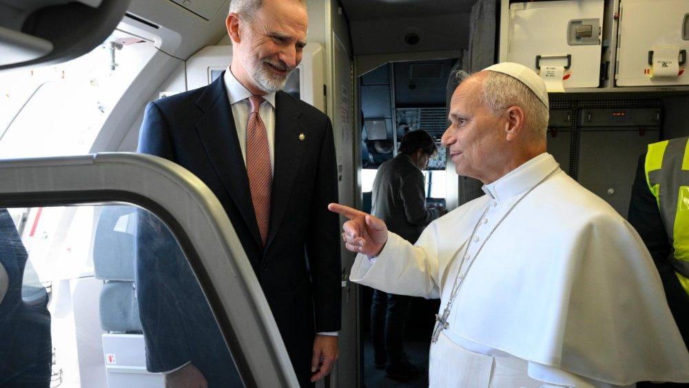 Trotz der Panne: König und Papst behielten die gute Laune
