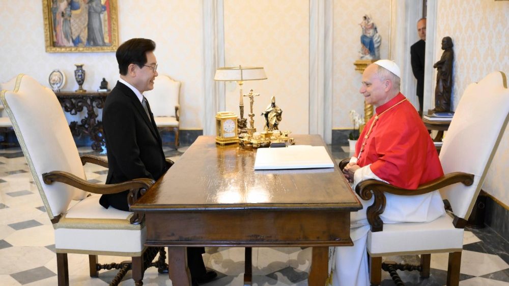 La Leon XIV, președintele Republicii Coreea, Lee Jae-myung
