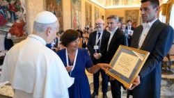 La Leon al XIV-lea, membrii Fundației ”Jérôme Lejeune” 