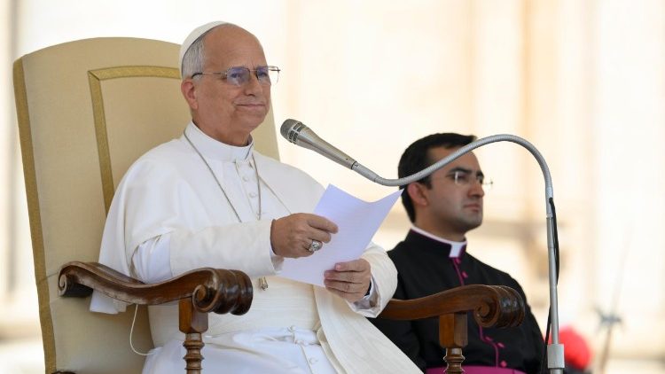Papst Leo bei der Generalaudienz 