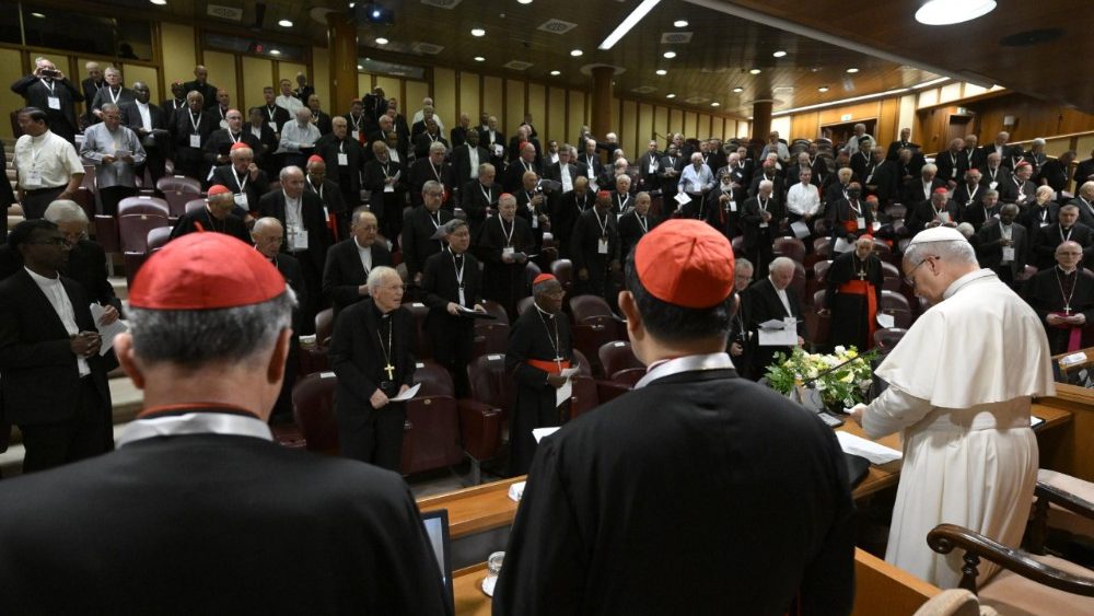 Leon al XIV-lea la încheierea consistoriului extraordinar din 26-27 iunie 2026 în Aula Nouă a Sinodului din Cetatea Vaticanului