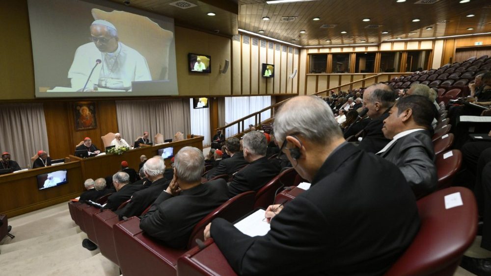 Leon al XIV-lea la încheierea consistoriului extraordinar din 26-27 iunie 2026 în Aula Nouă a Sinodului din Cetatea Vaticanului