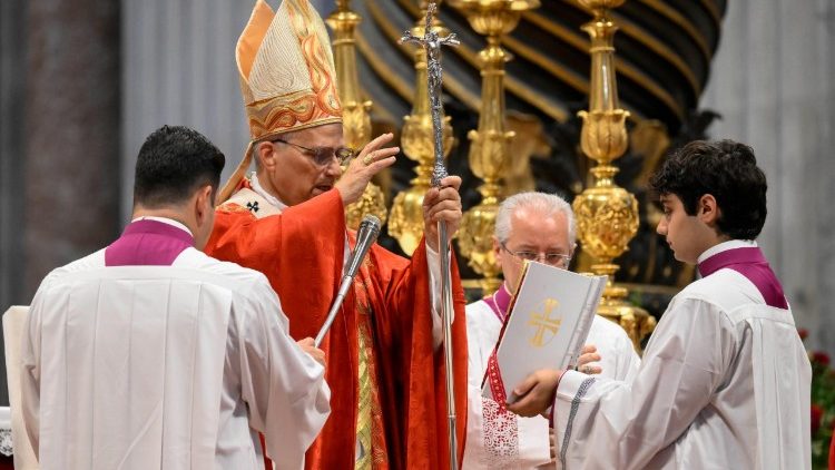 Leo XIV. bei seiner Messfeier am Hochfest Peter und Paul