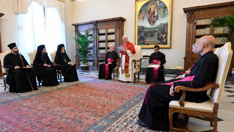 Il Papa riceve la delegazione del Patriarcato Ecumenico di Costantinopoli