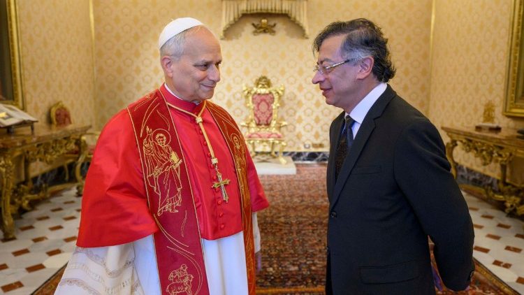 Pope Leo XIV receives the President of the Republic of Colombia, Mr. Gustavo Petro Urrego, in the Vatican