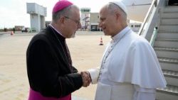 Pope Leo XIV arrives in Lampedusa for pastoral visit