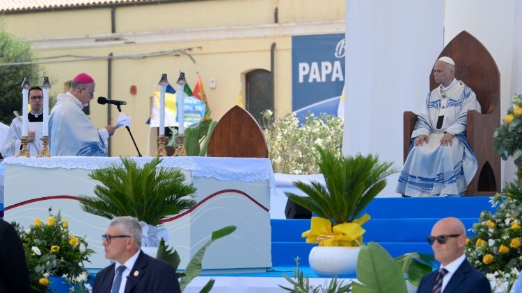 As palavras de agradecimento do arcebispo ao final da missa