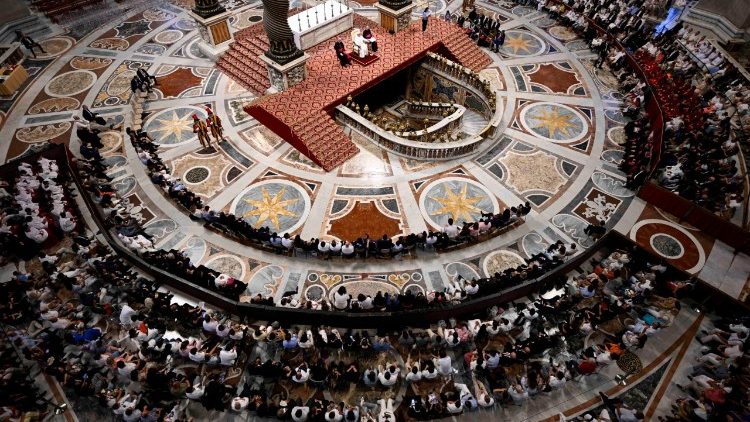 Die Generalaudienz fand im Petersdom statt