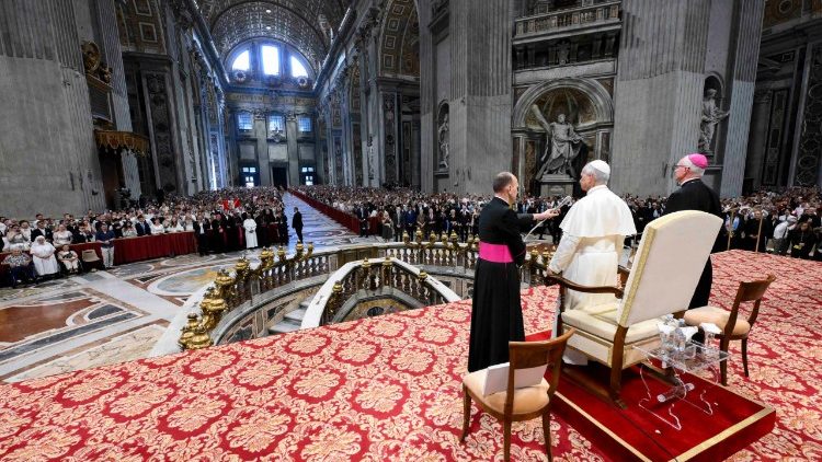Un momento dell'udienza generale
